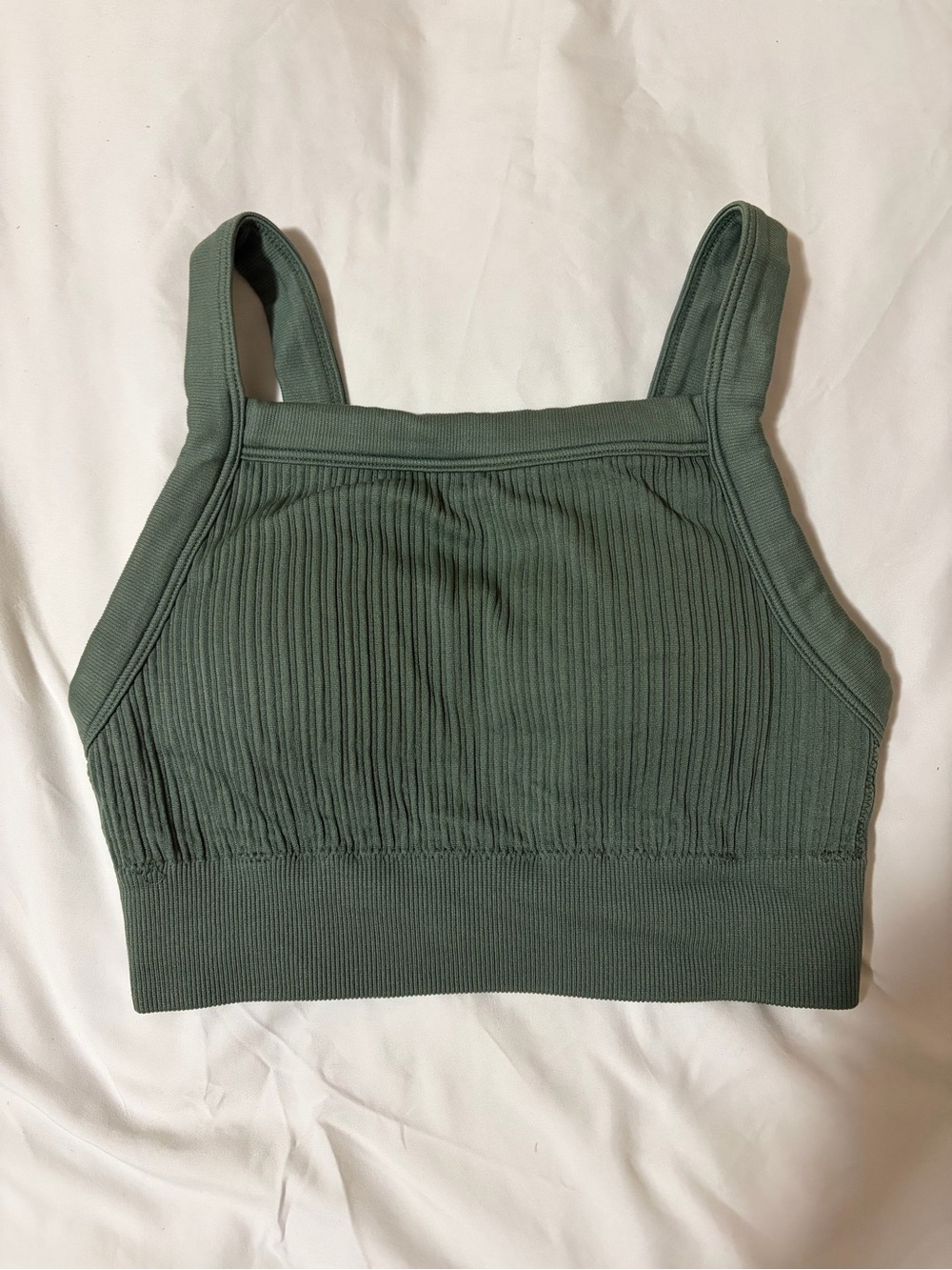 Women's Aerie Padded Sports Bra in Olive Green